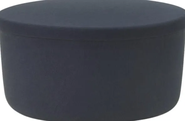 Hide Storage Pouf Large