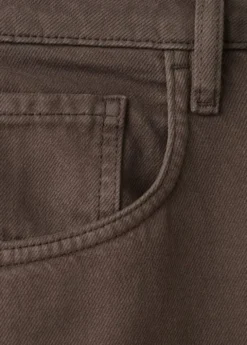 HIGH-WAISTED COTTON BARREL JEANS BET