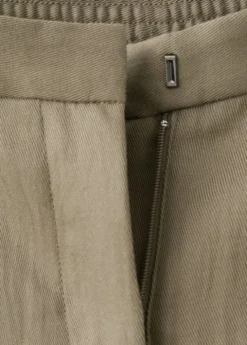 High-waisted lyocell trousers