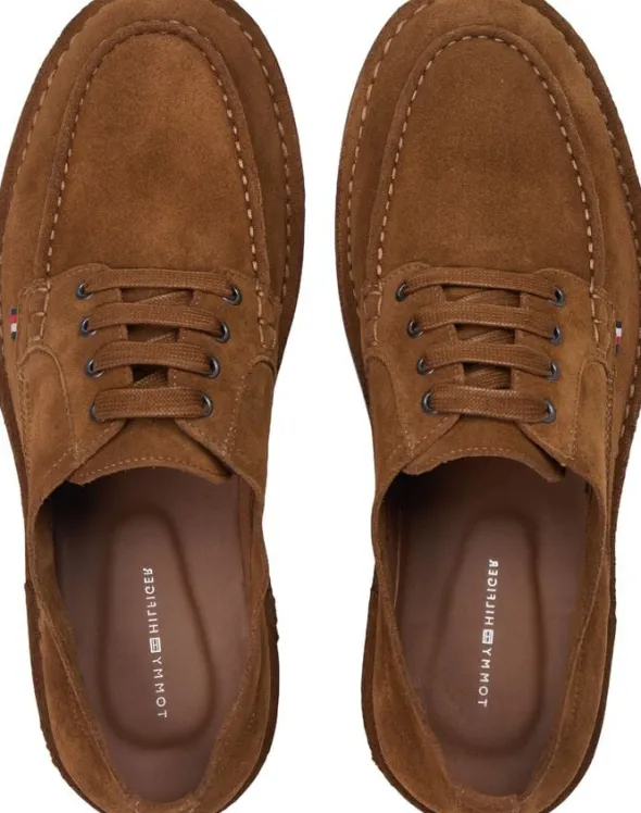 HILFIGER STITCHDOWN SUEDE DERBY