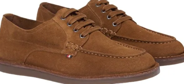 HILFIGER STITCHDOWN SUEDE DERBY