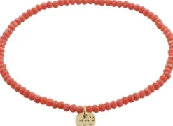 INDIE bracelet peach, gold-plated