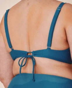 Istana draperet bikini top - Teal