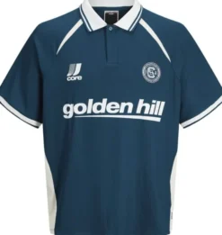 JCOCLUB RIBBED FOOTBALL POLO SS JNR