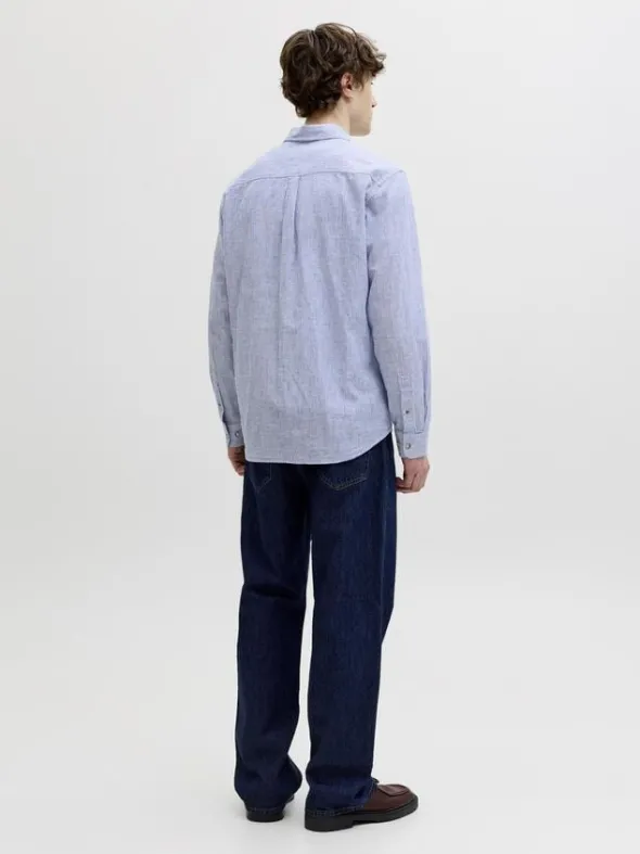 JJESUMMER LINEN BLEND SHIRT L/S SN