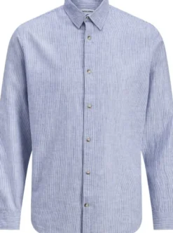 JJESUMMER LINEN BLEND SHIRT L/S SN