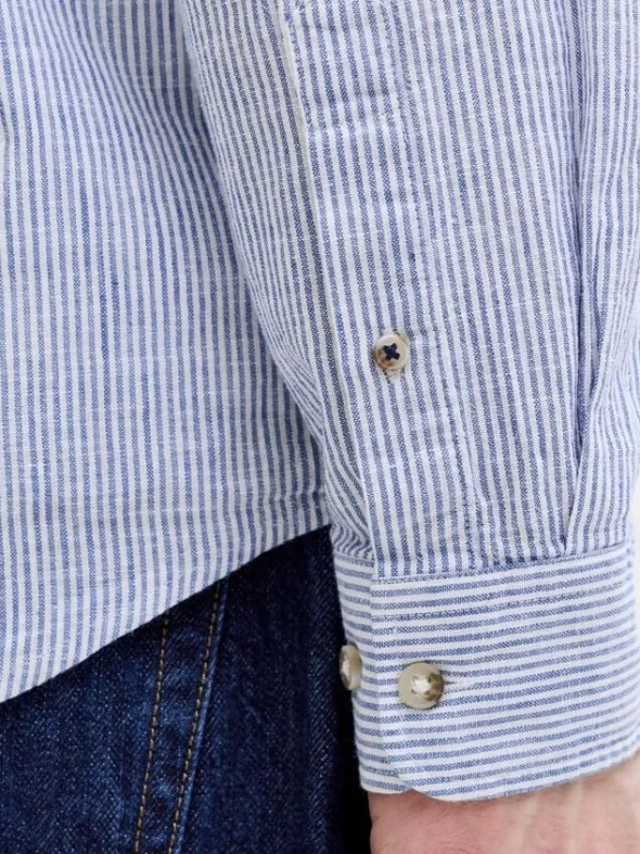 JJESUMMER LINEN BLEND SHIRT L/S SN