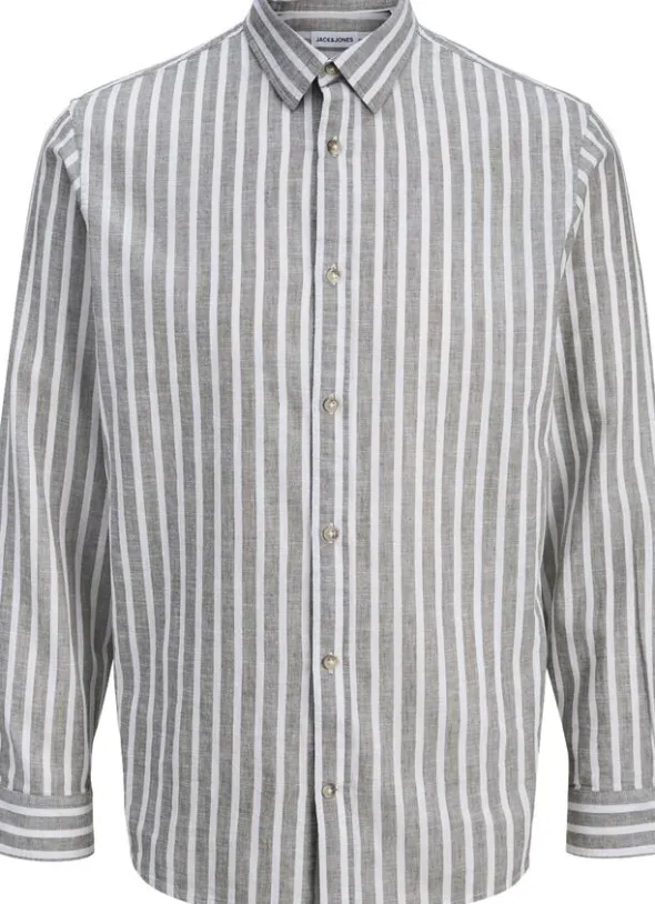 JJESUMMER LINEN BLEND SHIRT L/S SN