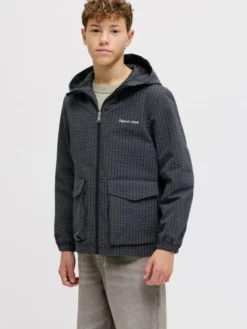 JORNIAGRA CHECK HOOD JACKET JNR