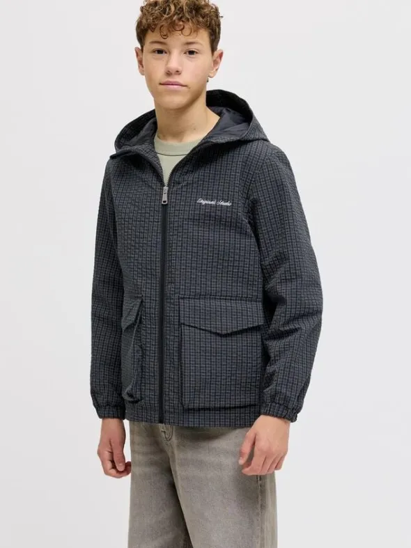 JORNIAGRA CHECK HOOD JACKET JNR