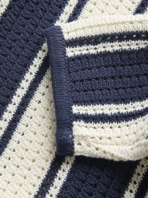 JORUPSTATE KNIT STRIPE POLO