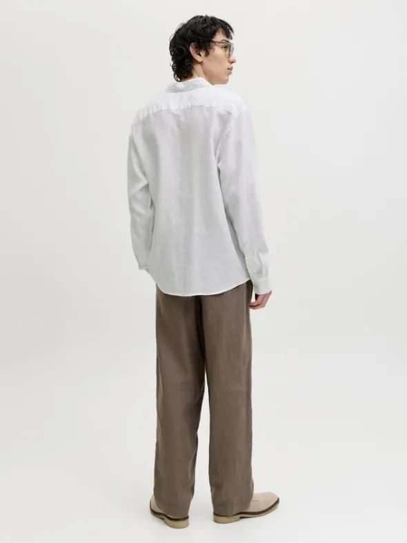 JPRBLALAWRENCE LINEN LS SHIRT SN