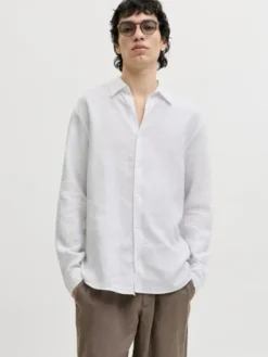 JPRBLALAWRENCE LINEN LS SHIRT SN