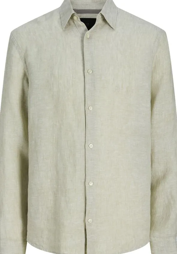 JPRBLALAWRENCE LINEN LS SHIRT SN