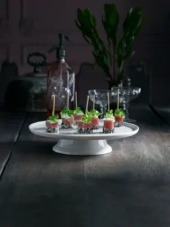 "Kakefat på fot 30 cm Serie Originale Hvit"