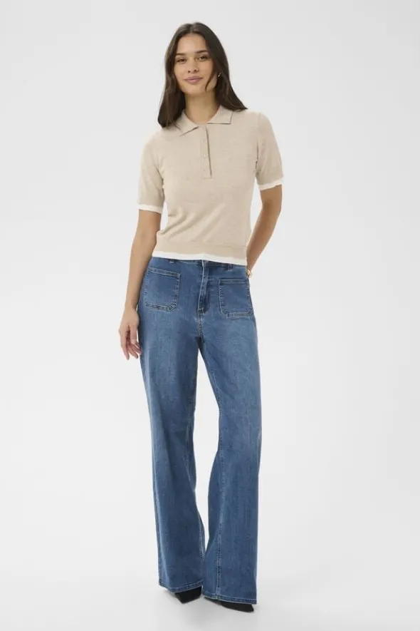 KAlizza Contrast Polo Knit