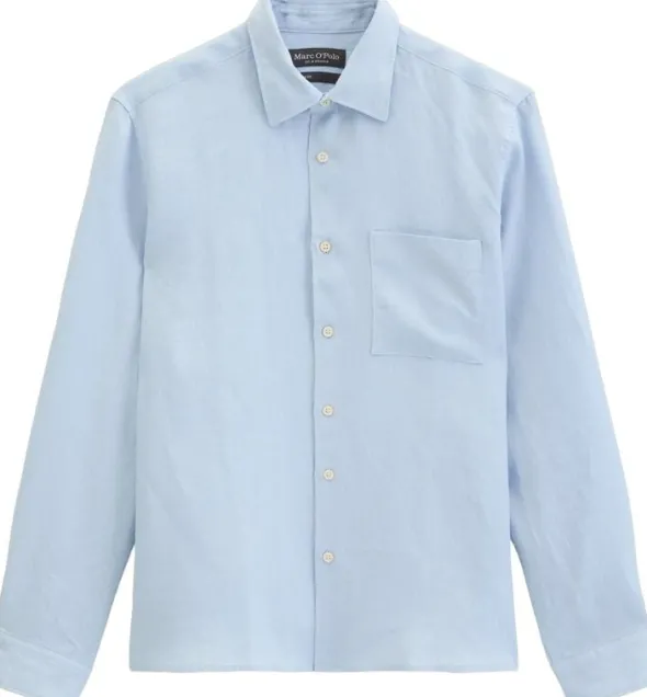 Kent collar, long sleeves, one rect