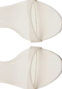 Kitten-heel sandals with strap