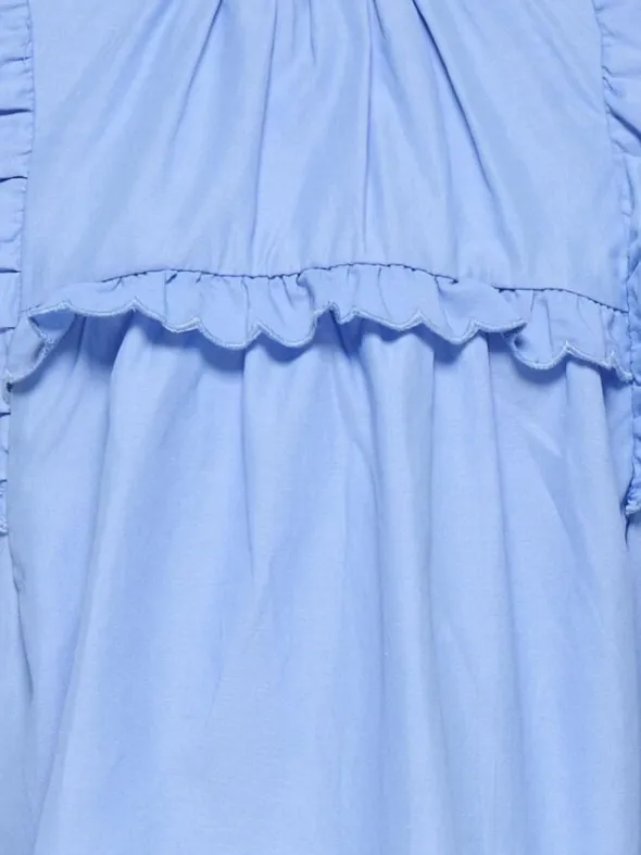 KMGCLARE SS RUFFLE TOP WVN