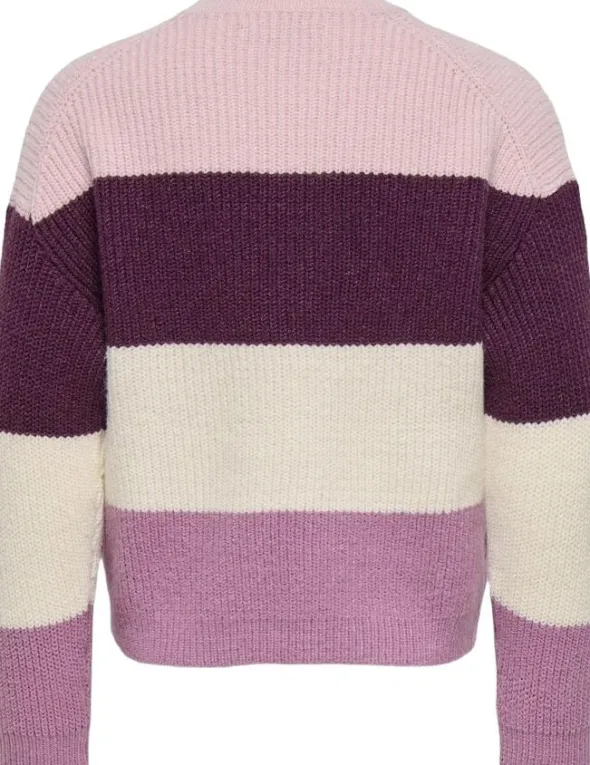 KMGSANDY L/S STRIPE PULLOVER KNT NO
