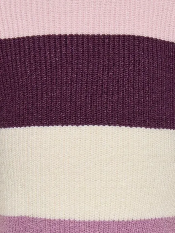 KMGSANDY L/S STRIPE PULLOVER KNT NO