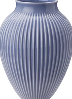 Knabstrup vas H 27 cm ripple lavender