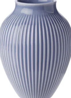 Knabstrup vas H 12. 5 cm ripple lavender
