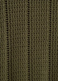 Knitted ribbed sweater