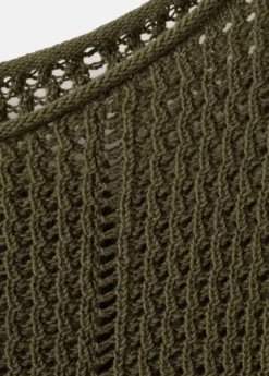 Knitted ribbed sweater