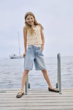 KOGSONNY HW WIDE RHINST DNM SHORTS