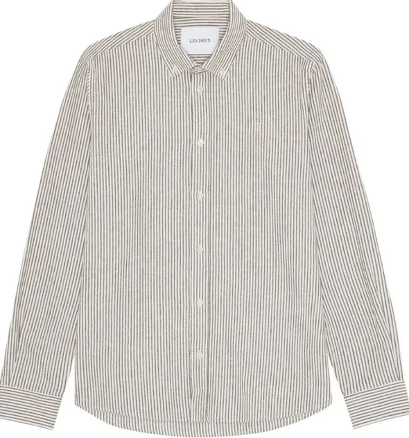 Konrad Stripe Cotton Linen Shirt
