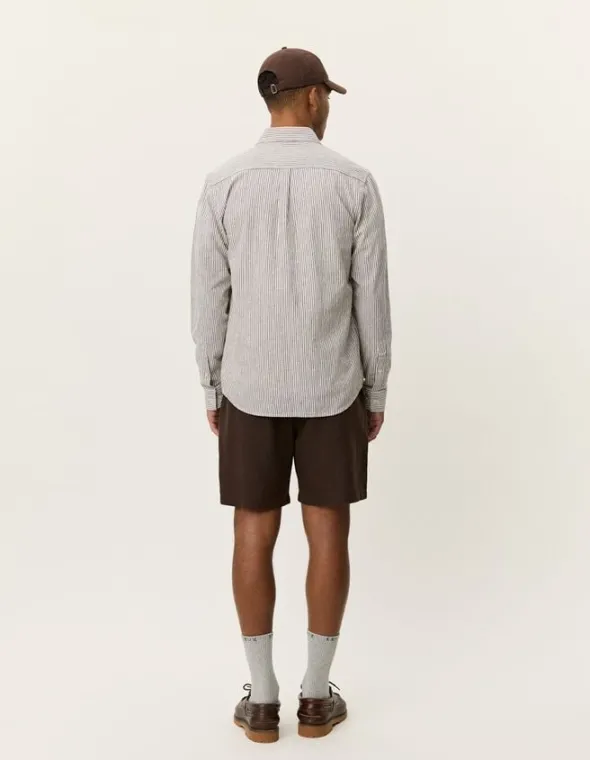 Konrad Stripe Cotton Linen Shirt