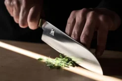 Koya Santoku Japansk kockkniv 18 cm, Beige, Fin egg