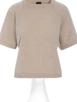 Kumo cashmere kortærmet bluse