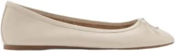 Leather ballet flats with bow
