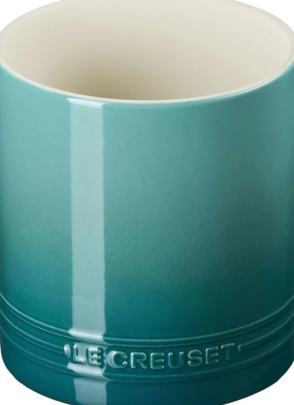 Le Creuset Signature stentøj bestik- og redskabskrukke 1. 1L Bleu Rivi
