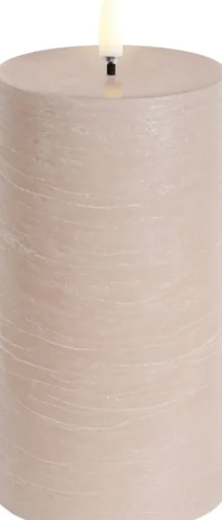 LED pillar candle, Beige