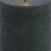 LED pillar candle, Pine green, Rustic, 7,8 x 10,1 cm (4/24)