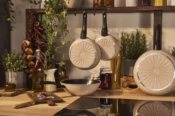 Ledro Wok 28 Beige Rund Aluminum