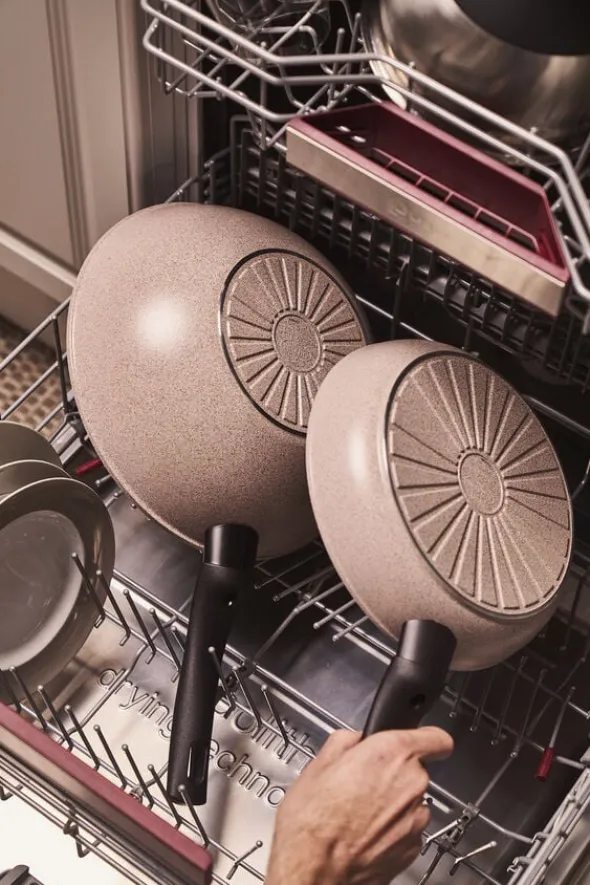 Ledro Wok 28 Beige Rund Aluminum