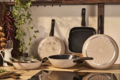 Ledro Wok 28 Beige Rund Aluminum