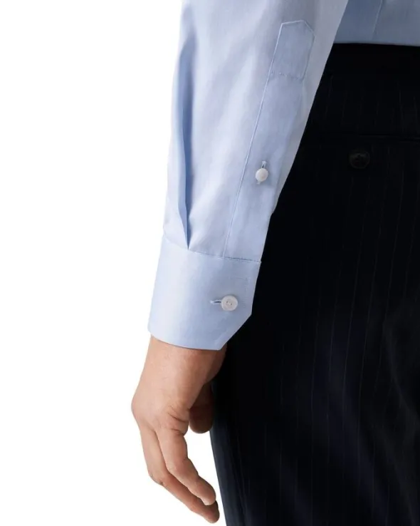 Light Blue Signature Twill Shirt - Contemporary Fit