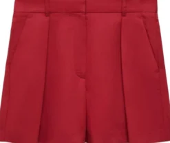 Linen-blend suit bermuda shorts