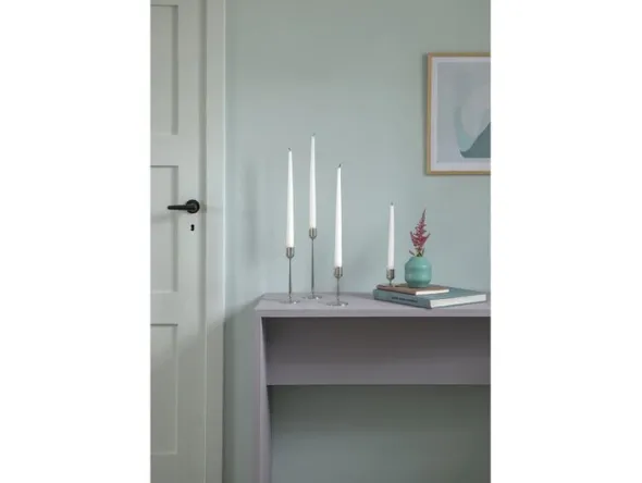 Ljusstake Dorotea 7 x 18 cm Blankt stål