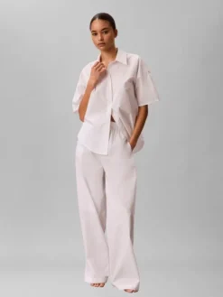 Logo Patch Poplin Pyjama Bottoms