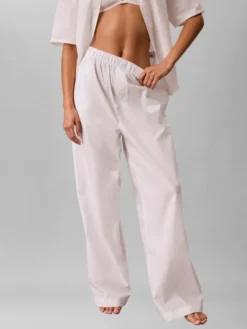 Logo Patch Poplin Pyjama Bottoms