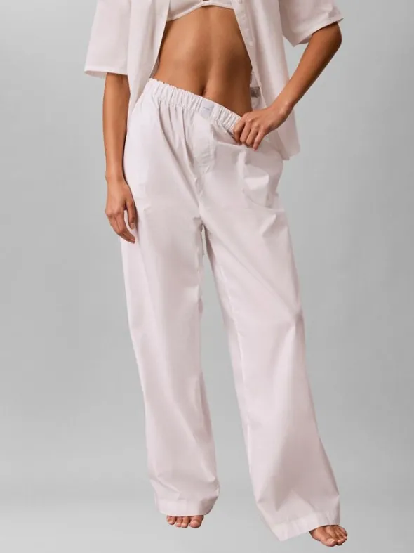 Logo Patch Poplin Pyjama Bottoms