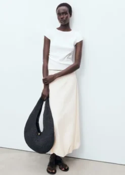Long balloon skirt