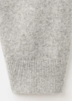 Long-sleeved polo-neck sweater