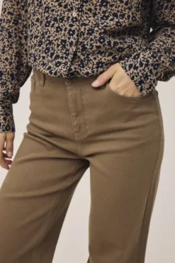 Lova M127 Højtaljet jeans med brede ben - Økologisk bomuld GOTS